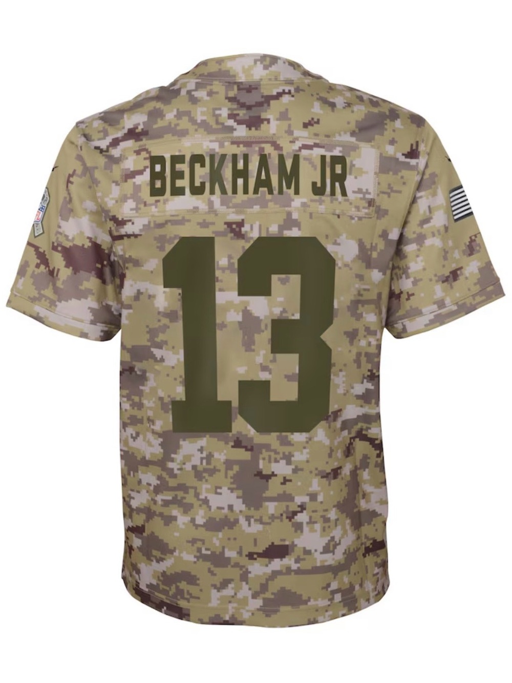 Youth Size M Odell Beckham Jr Camo New York Giants Salute to Service Jersey